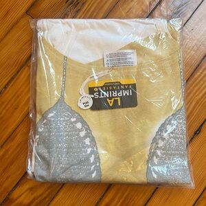 LA Imprints Fantasy Coverup Gray Macrame Bikini Body Coverup Shirt